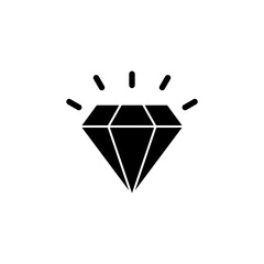 Diamond icon vector for web and mobile app. diamond gems sign and symbol