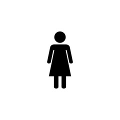 Female icon vector for web and mobile app. woman sign and symbol