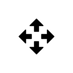 Fullscreen Icon vector for web and mobile app. Expand to full screen sign and symbol. Arrows symbol