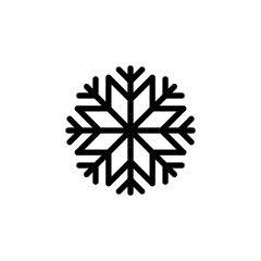 Snow icon vector for web and mobile app. snowflake sign and symbol