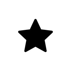 Star Icon vector for web and mobile app. rating sign and symbol. favourite star icon
