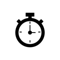 stopwatch icon vector for web and mobile app. Timer sign and symbol. Countdown icon. Period of time