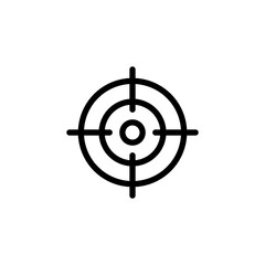 Target icon vector for web and mobile app. goal icon vector. target marketing sign and symbol