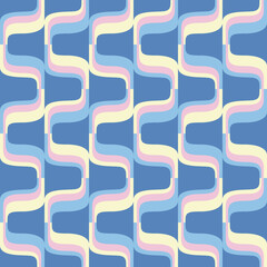 Abstract attractive ornament for decorating any surfaces or things. Seamless pattern.