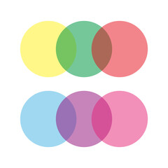 color circles palette. Gradient color. Natural trendy print. circles palette pastel colors. Vector illustration. Stock image. 