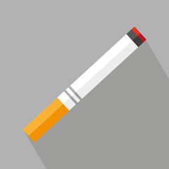 Cigarette, great design for any purposes. Tobacco product. Vector illustration. Stock image.