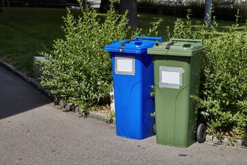 Fototapeta na wymiar Dumpster garbage bin containers