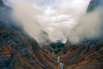 Fototapeta premium Drone mountain picture