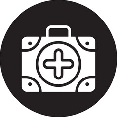 first aid kit glyph icon
