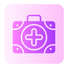 first aid kit gradient icon