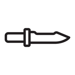knife line icon