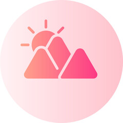 sunrise gradient icon