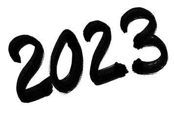 2023　年賀状　墨　アイコン