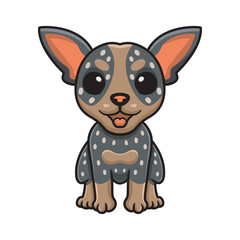Cute australian cattle dog cartoon