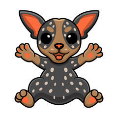 Cute australian cattle dog cartoon