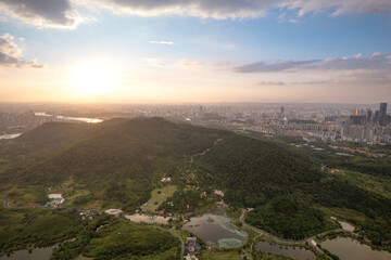 Nanning city buildings in Guangxi China
