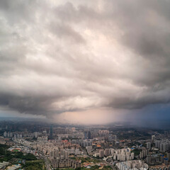 Nanning city buildings in Guangxi China