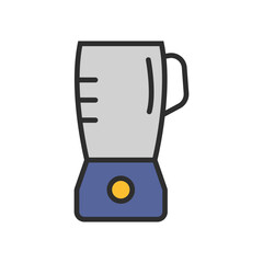 Blender Kitchen Set Tool Icon Flat Design