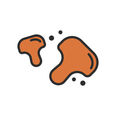 Mushroom Vegetable Food Kitchen Set Tool Icon Flat Design