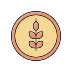 Grain Food World Humanitarian Day Icon Flat Design