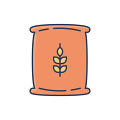 Grain Food World Humanitarian Day Icon Flat Design