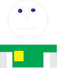 cartoon house with a smile