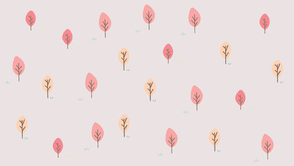 春を感じる背景　手書きイラスト風