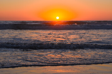 Golden Sunset at San Diego Beach
