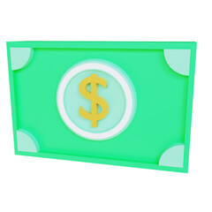 3d render illustration money