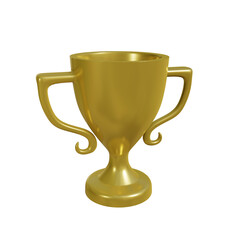 3d render illustration Trophy
