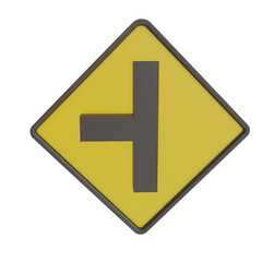 3d render illustration street sign