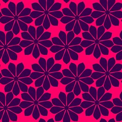 Pink and purple flowers Pattern 