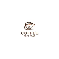 Coffee logo desing icon vector