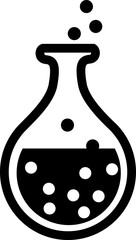 Test tube black and white