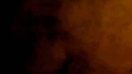 Scene glowing orange smoke. Atmospheric smoke, abstract color background, close-up. Royalty...