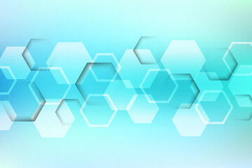 abstract geometric hexagon background, vector illustation