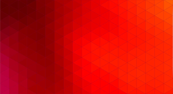 Red Background Of Triangulation Art