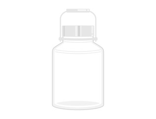 果実酒瓶をイメージしたイラスト