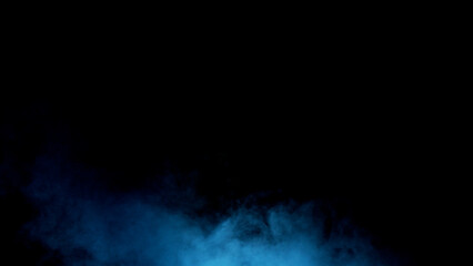 Scene glowing blue smoke. Atmospheric smoke, abstract color background, close-up. Royalty...
