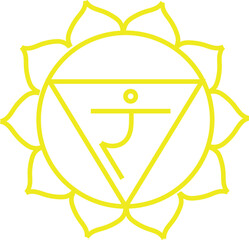 Solar plexus chakra symbol