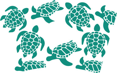Obraz premium Sea Turtle svg design