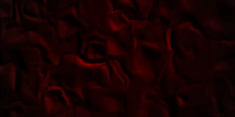 Fototapeta premium Dark red crumpled paper texture. Black and red crumpled paper texture and Crumpled red paper poster. Background and wallpaper.