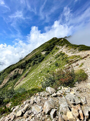 唐松岳　登山道