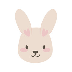 rabbit face cute animal