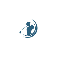 Golf icon logo illustration