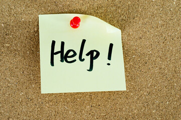 Help post note on cork board