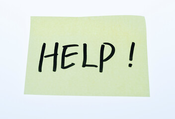 Help message on paper note