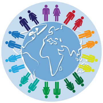 The concept of World Day with a people PNG image