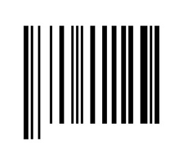 Simple fake bar code line PNG image.