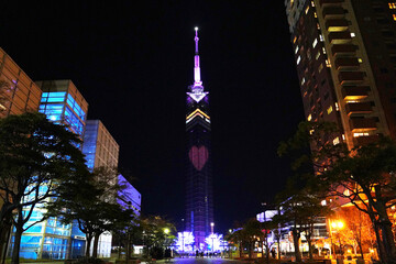 【福岡】夜の福岡タワー